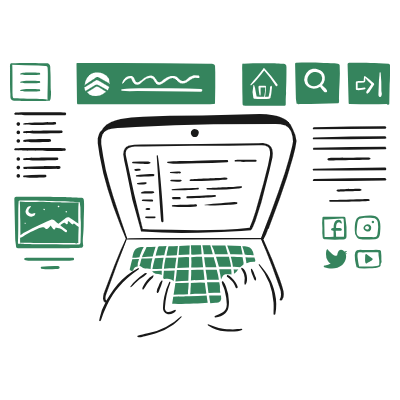 website and social media updates for small business ireland - ballymore web works kildare